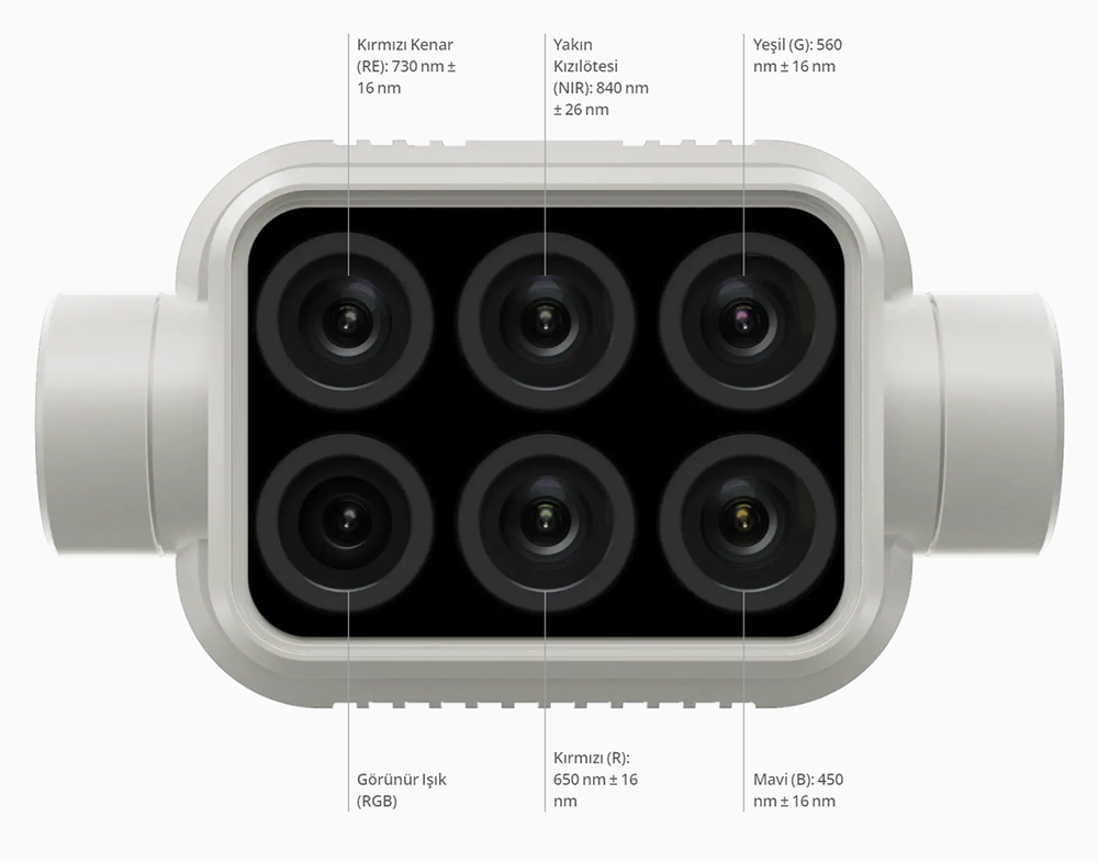 dji phantom 4 multispectral kamera